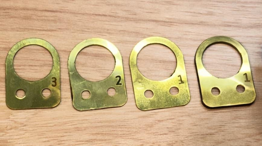 Removing and rearranging shims in the stack
